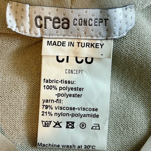 Crea Concept 2-Piece Asymmetrical Dress & Tie-Front Cardigan Set - Picture 4 of 6